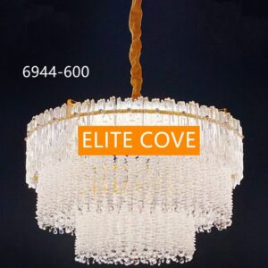 Celestial Gold Crystal Chandelier