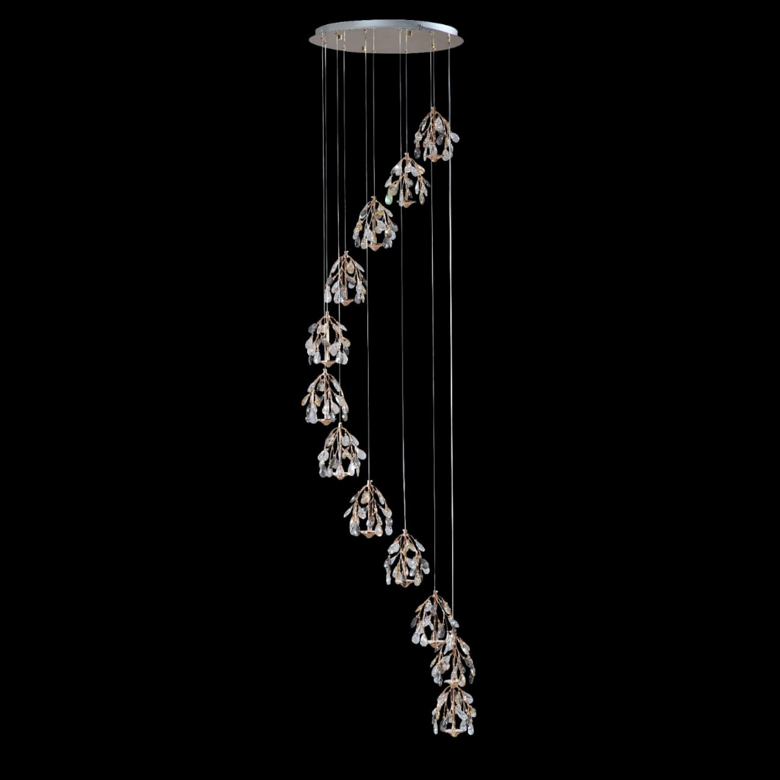 RadiantSphere Double Height Chandelier