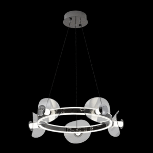 Wooden Yoke Chandelier